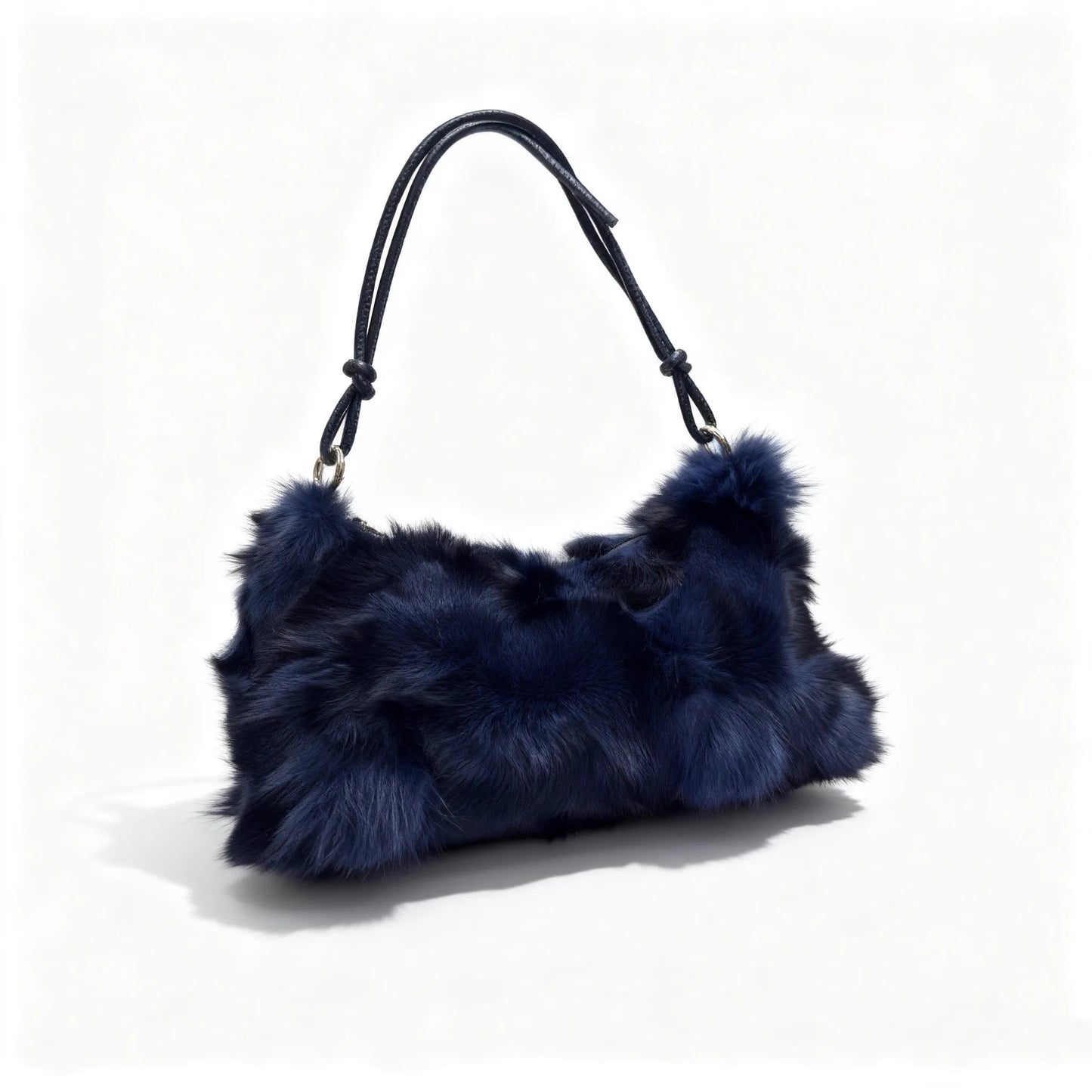 Luxury Europe America Women Real Fox Fur Bag Messenger Chain Shoulder Ladies Tote Handbag Crossbody