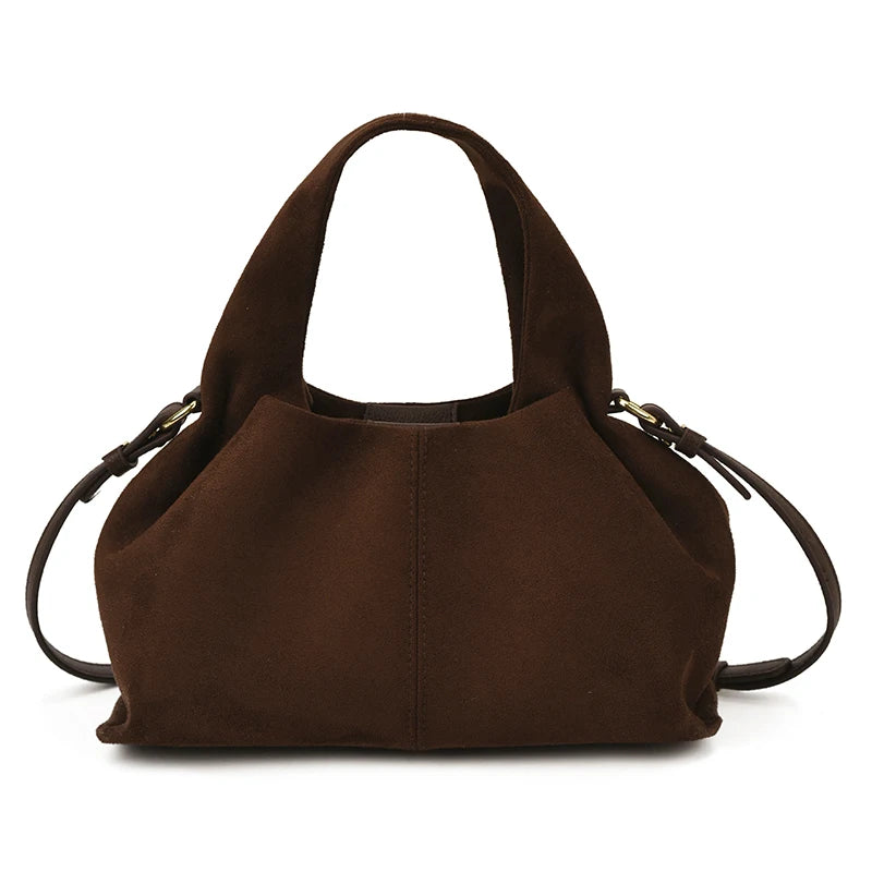 Faux Suede Mini Handbag – Luxury Women's Top-Handle Bag