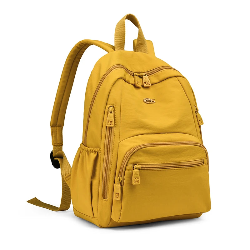 Nylon Backpack for Women – Multi-Pocket Water-Resistant Daypack