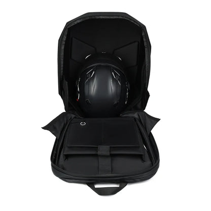 Hard Shell Laptop Backpack – Iron Man Style LED Carbon Fiber Design