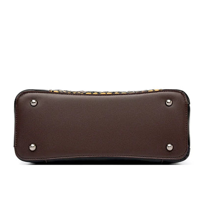 Vintage Embossed Handbag for Women – Large Capacity PU Leather Shoulder Bag