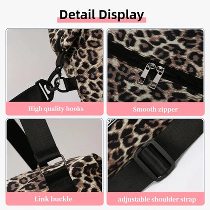 Leopard Print Duffle Bag – Large Gym & Travel Tote