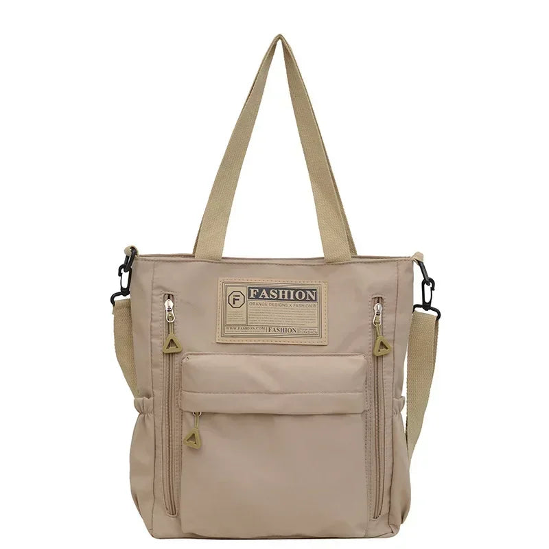 Nylon Shoulder Bag for Women – Multi-Pocket Tote & Crossbody
