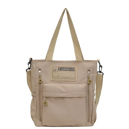 Nylon Shoulder Bag for Women – Multi-Pocket Tote & Crossbody