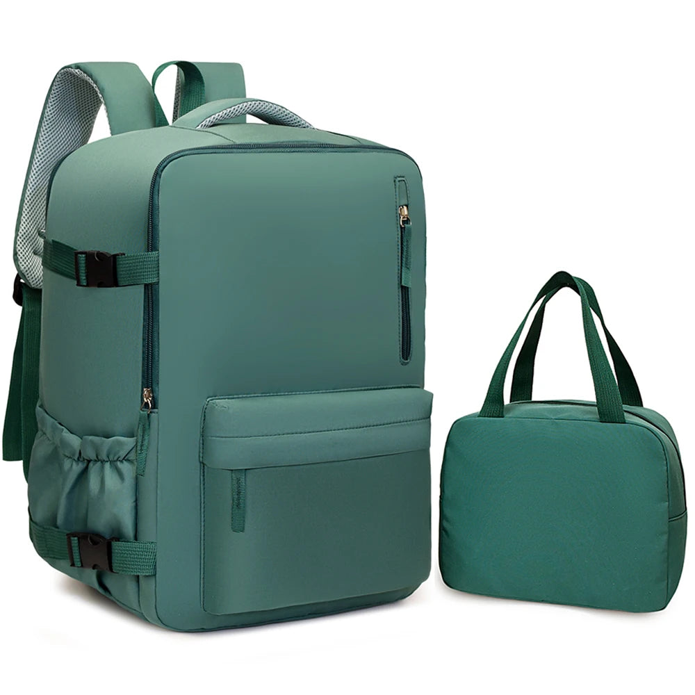 Large Travel Backpack Set with Tote Bag – 40L Carry-On Luggage Bag
