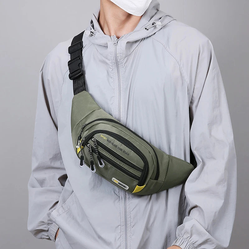 Men's Fanny Pack Multi-Pocket Waist Bag for Sports & Outdoor