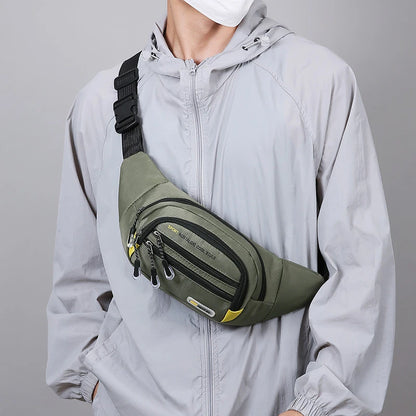 Men's Fanny Pack Multi-Pocket Waist Bag for Sports & Outdoor