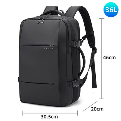 Bange Vacuum Compression Backpack 17" – Expandable Travel & Business Bag