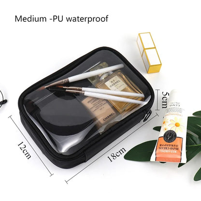 Clear Makeup Bag – Waterproof Travel Cosmetic Pouch for Women & Men