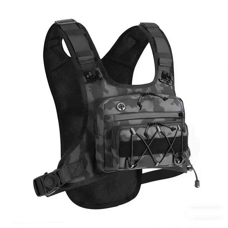 Tactical Running Chest Pack – Outdoor Sports Vest Backpack for Men & Women