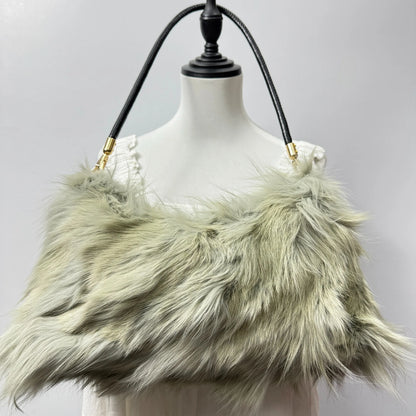 Faux Fur Shoulder Bag — Luxury Tote & Clutch Purse for Women