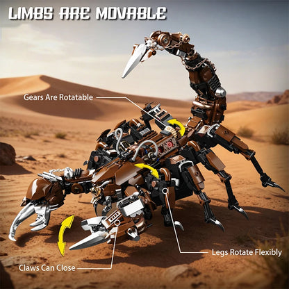 Mechanical Scorpion MOC Building Blocks – Steampunk Robot Model
