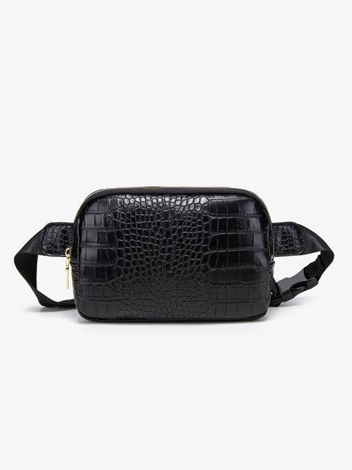Crocodile Pattern Women's Chest Bag – PU Leather Crossbody