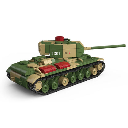 Soviet KV-220 Heavy Tank WWII Military Building Blocks Set