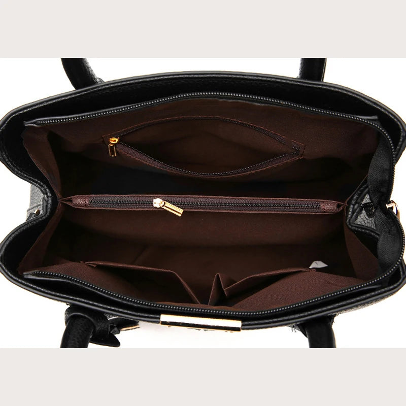 Large Women's Tote Bag – Structured Square Shoulder Handbag