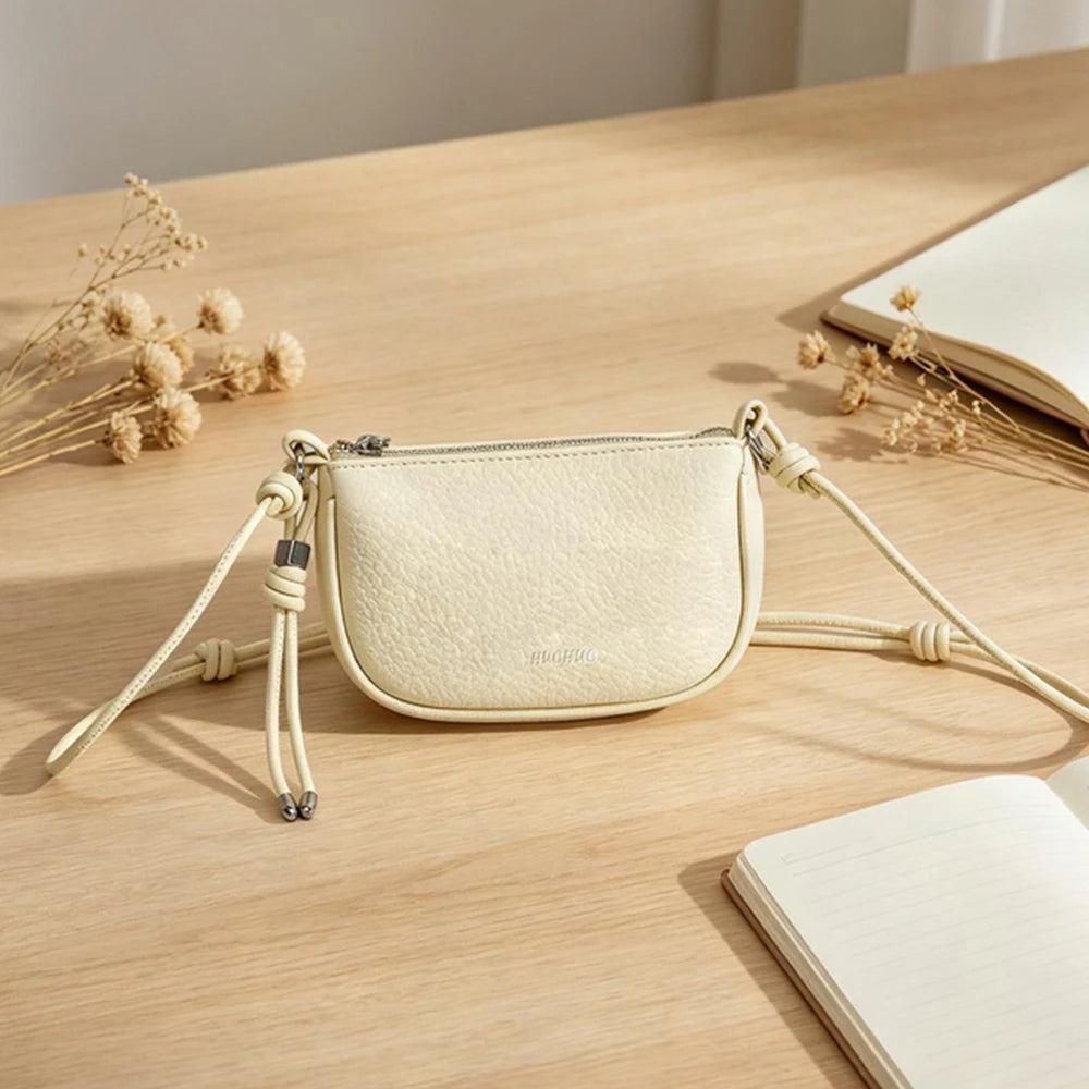 Mini Crescent Crossbody Bag – Chic Saddle Bag for Women