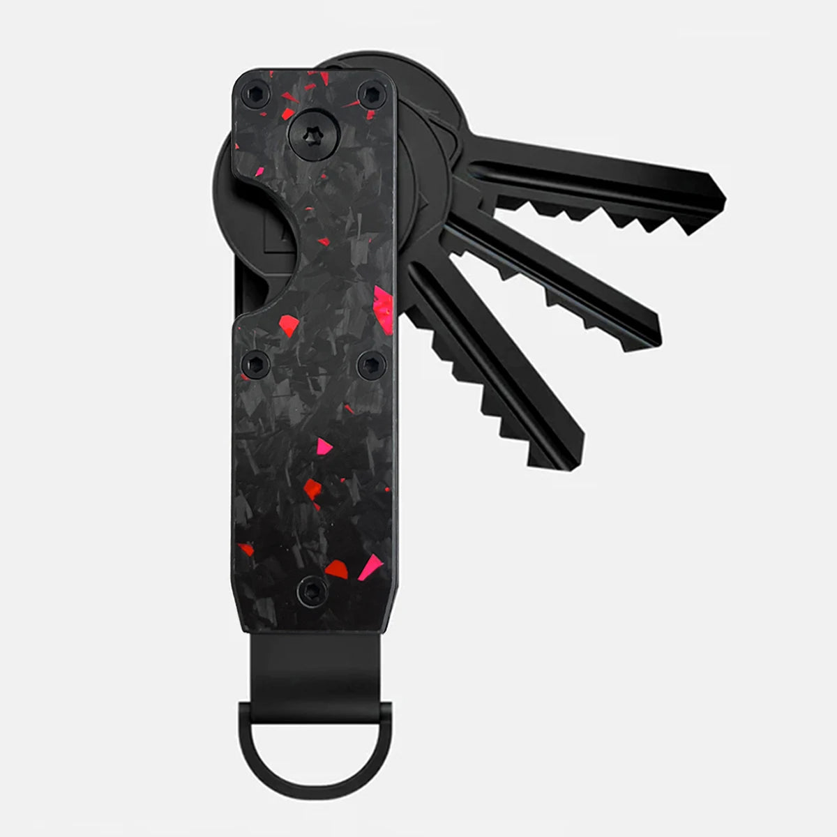 Compact Aluminum Key Organizer Holder – Smart Keychain