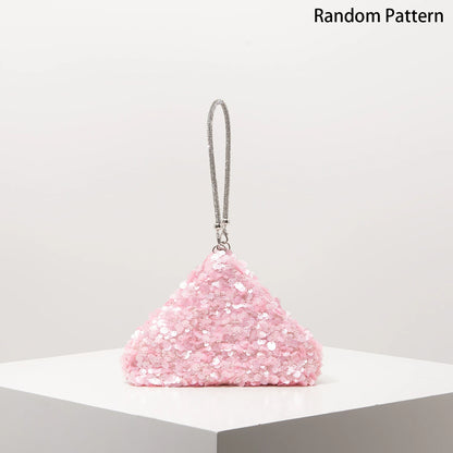 Sequin Mini Clutch Bag – Bridal Prom Evening Wristlet Purse