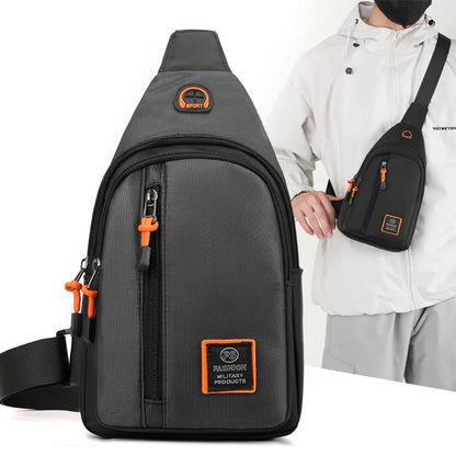 Men's Waterproof Oxford Crossbody Bag – Sports & Travel Chest Pouch