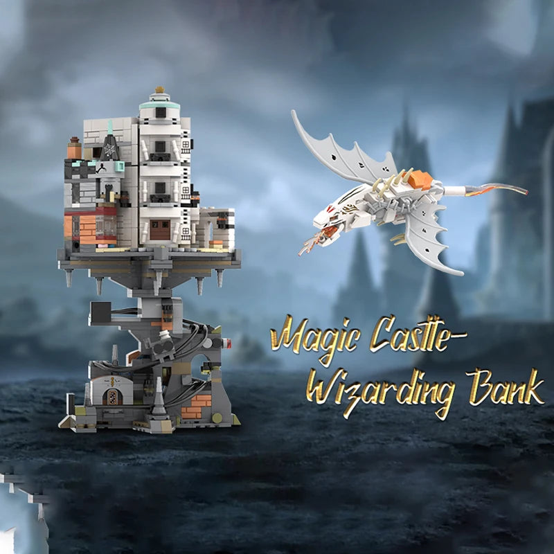 Wizard Tower MOC Building Blocks Set – 1056pcs Magic Dragon Bricks