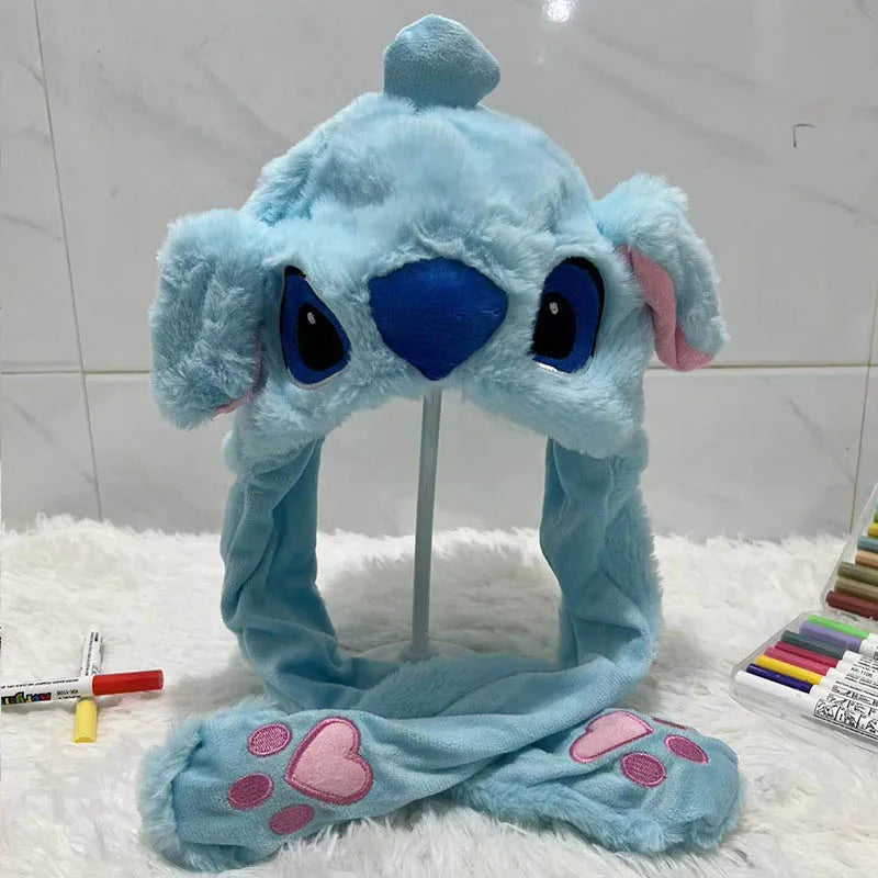Cute Animal Ear Moving Plush Hat – Kids Cartoon Headband