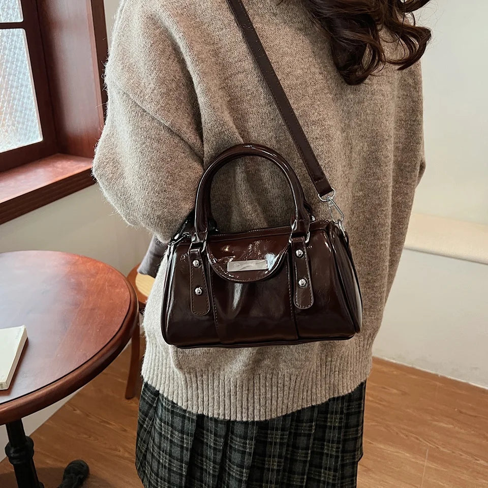 Mini Leather Top-Handle Bag – Luxury Crossbody & Shoulder Bag