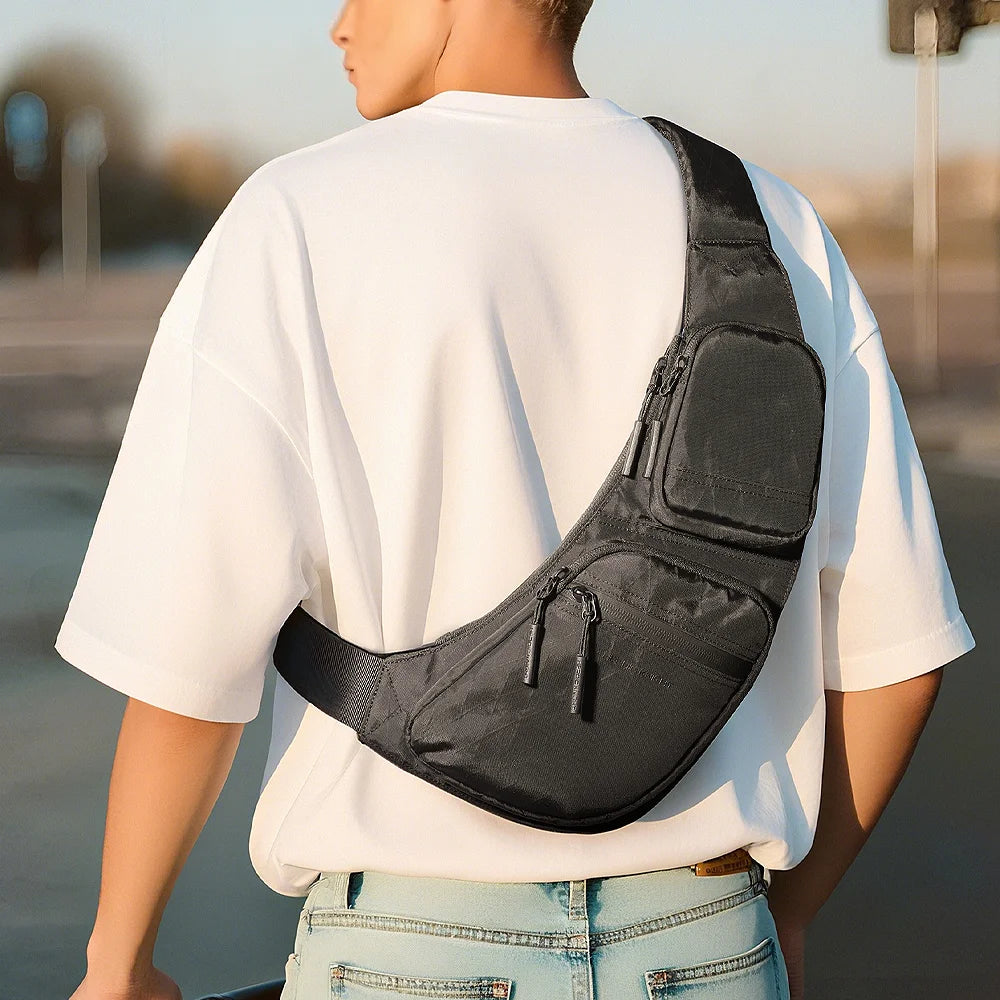 Waterproof Men's Sling Bag – X-Pac Crossbody Chest Pack with Phone Pouch