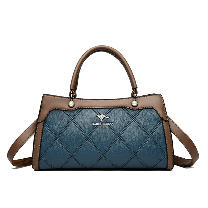 Luxury Leather Tote Bag for Women – Large Capacity Designer Handbag