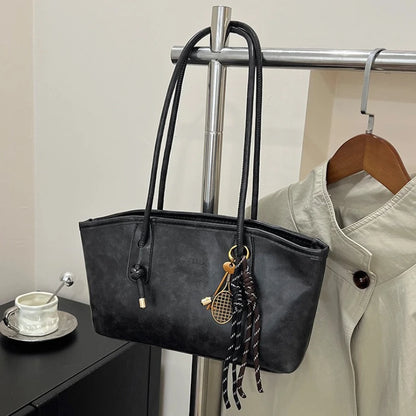 PU Leather Women's Shoulder Bag – Large Capacity Crossbody Tote