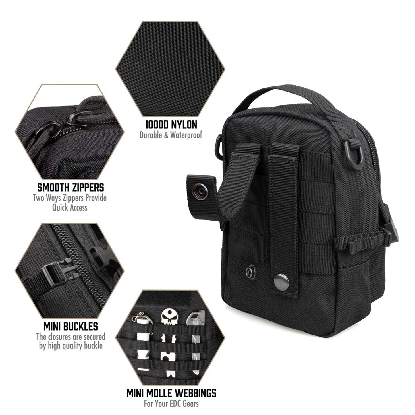 Tactical EDC Utility Pouch – Compact MOLLE Waist Bag