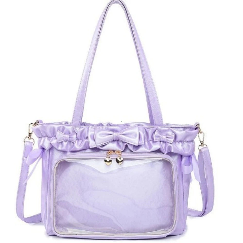 Ita Bag Clear Window Crossbody – Lolita Anime DIY Badge Bag