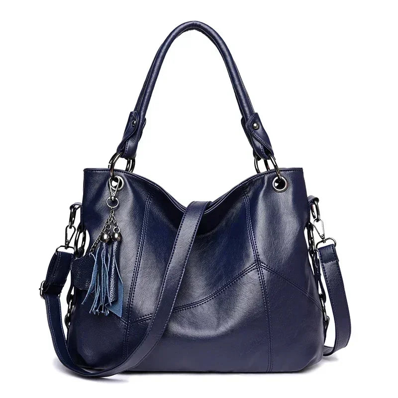 Leather Tote Shoulder Bag for Women – Large Crossbody Handbag