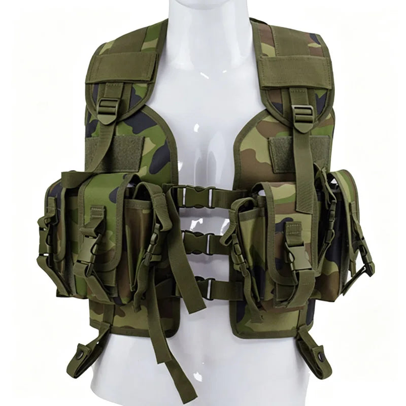 Tactical Shooting Vest with Water Bag – Men's Hunting & Airsoft Gear