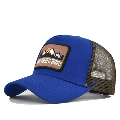 Mesh Breathable Baseball Cap – Embroidery Letter Outdoor Sports Hat