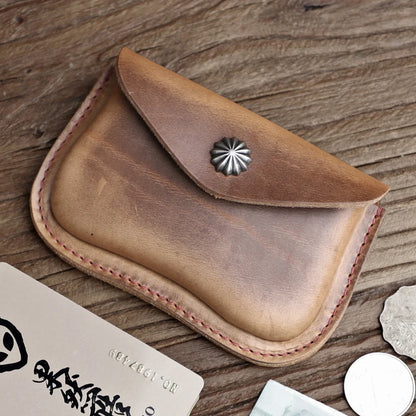 Horween Chromexcel Leather Coin Purse & Card Holder Wallet