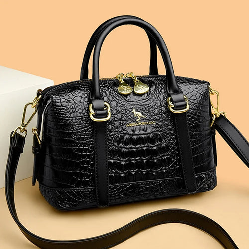 Crocodile Pattern Tote Bag for Women – Luxury Handbag & Crossbody