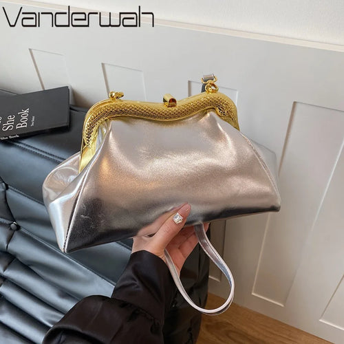 Luxury Evening Clutch Bag – Women's Elegant Chain Purse for Wedding & Party