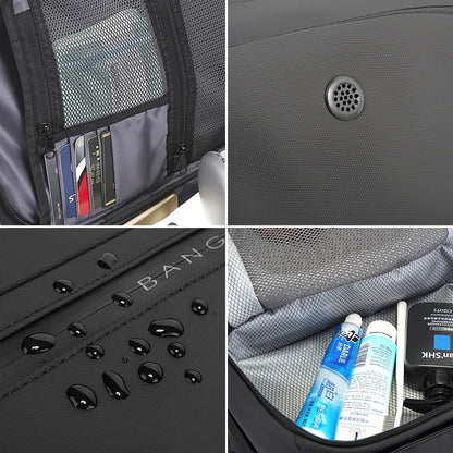 Bange Travel Backpack Carry-On Cabin Bag – Laptop & Luggage for Men