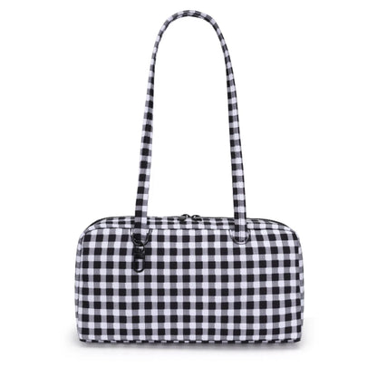 Nylon Shoulder Bag – Polka Dot & Leopard Print Tote for Women