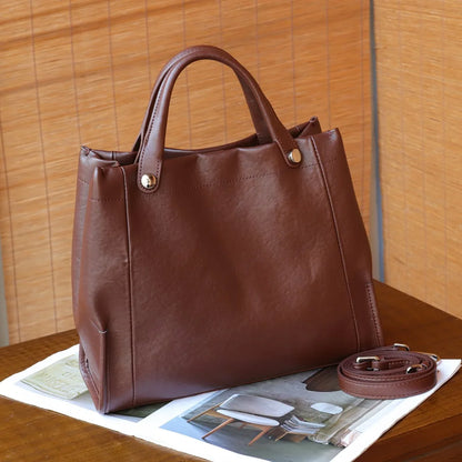 Genuine Leather Shoulder Bag – Women's Luxury Tote