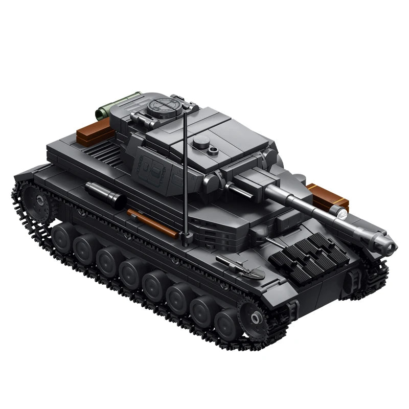 Panzer IV Tank Building Blocks MOC Set – WWII German Tank