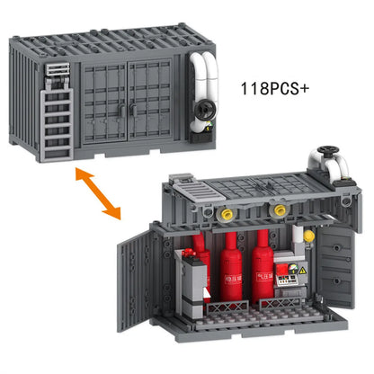 Military Container Command Post Building Blocks – MOC Army Base Set