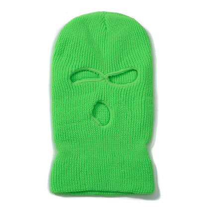 Balaclava Ski Mask 3-Hole Winter Face Cover – Unisex Knit Beanie