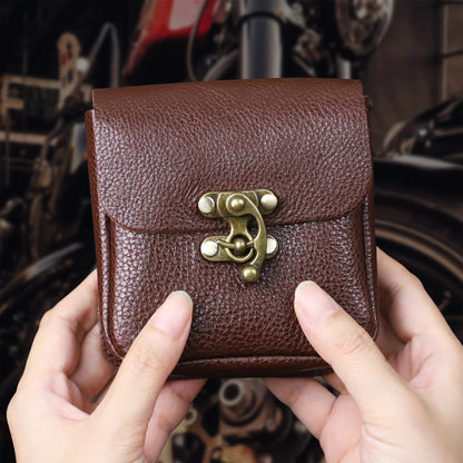 Genuine Leather Belt Bag Waist Pouch for Men