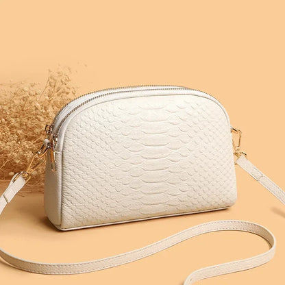 Crocodile Pattern Leather Crossbody Bag – Women's Shoulder Bag