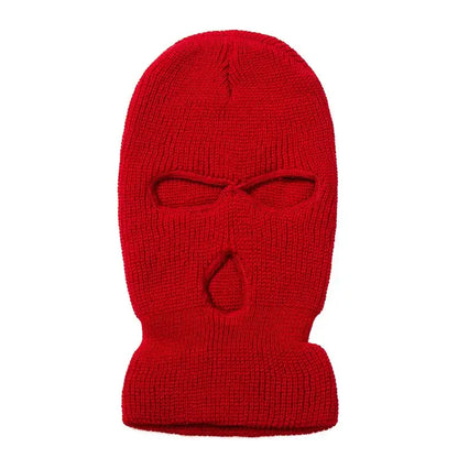 Balaclava Ski Mask 3-Hole Winter Face Cover – Unisex Knit Beanie