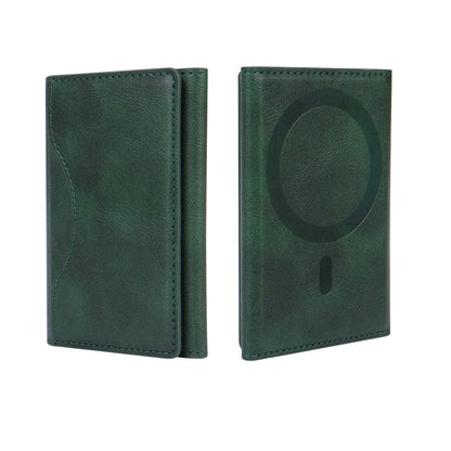 Magnetic Phone Wallet – PU Leather Trifold Card Holder for iPhone