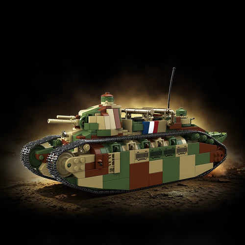 French Char 2C Super-Heavy Tank Building Blocks Set