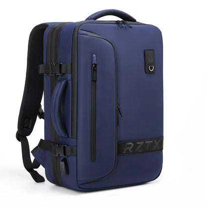 Expandable Laptop Backpack for Men – Vacuum Compression, USB Charging & Large Capacity