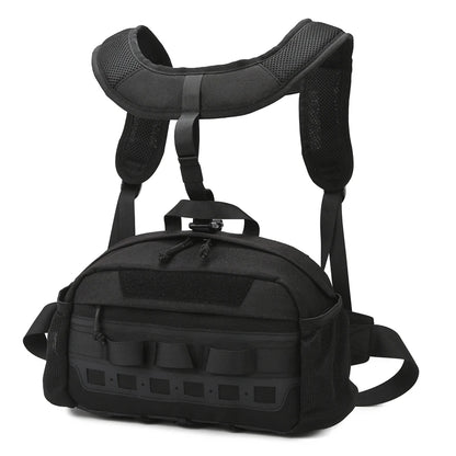 Tactical Fishing Vest Chest Bag – MOLLE Outdoor Pack